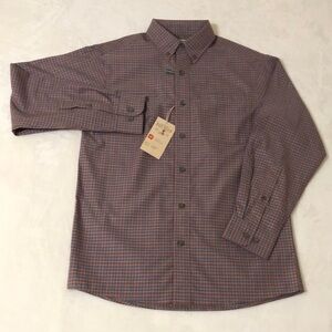 RedHead Small Plaid Front Pocket Wrinkle Free Button Up Shirt